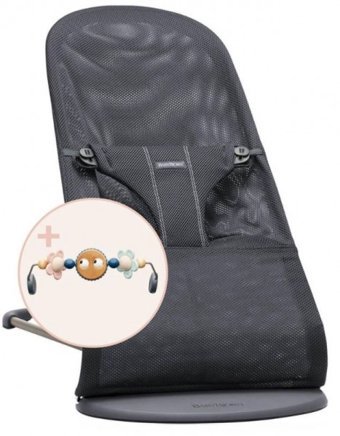 BabyBjörn Bliss Mesh Oyuncaklı 3 Kademeli Ana Kucağı Siyah