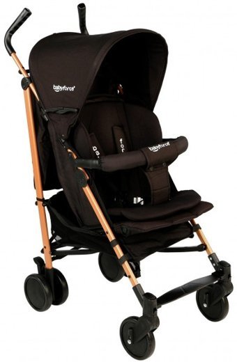 Baby Force Polo20 Katlanabilir 360 Derece Dönen Tam Yatar Baston Bebek Arabası Siyah