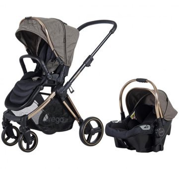 Prego Baby Strada Çift Yönlü Katlanabilir Tek Elle Kapanan 360 Derece Dönen Tam Yatar Travel Sistem Bebek Arabası