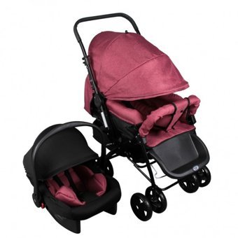 Norfolk Diamond Baby Paris Travel Çift Yönlü Katlanabilir 360 Derece Dönen Tam Yatar Travel Sistem Bebek Arabası Antrasit