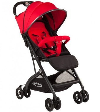 Baby Max Leaf Katlanabilir Tek Elle Kapanan 360 Derece Dönen Tam Yatar Kabin Tipi Puset Bebek Arabası Kırmızı