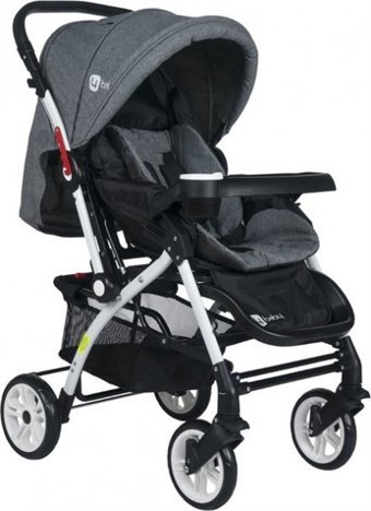 TommyBaby AL-1 Eagle Çift Yönlü Katlanabilir 360 Derece Dönen Tam Yatar Kabin Tipi Puset Bebek Arabası Bej