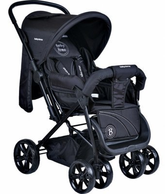 Baby Home BH-655 Pasific Plus Çift Yönlü Katlanabilir 360 Derece Dönen Tam Yatar Kabin Tipi Puset Bebek Arabası Siyah