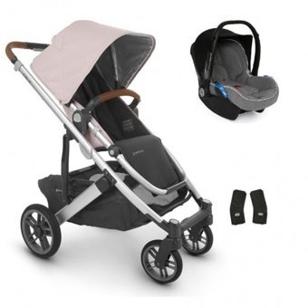 Uppababy Cruz Çift Yönlü Katlanabilir Tek Elle Kapanan 360 Derece Dönen Tam Yatar Puset Bebek Arabası Pembe
