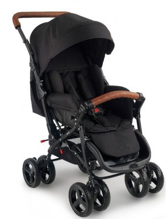 Baby2Go Safe 2024 Çift Yönlü Katlanabilir 360 Derece Dönen Tam Yatar Kabin Tipi Puset Bebek Arabası Gri