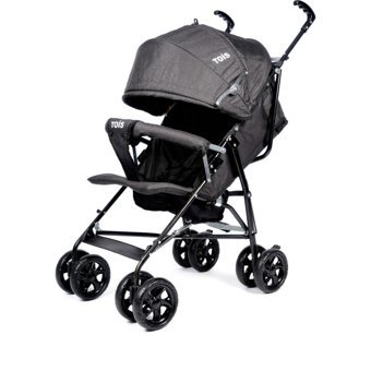 Tois Baby Atlas Pro Katlanabilir Tek Elle Kapanan 360 Derece Dönen Kabin Tipi Baston Bebek Arabası Siyah