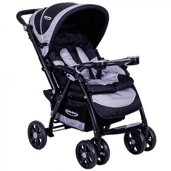 Baby2Go 8871 Carrier Çift Yönlü Katlanabilir 360 Derece Dönen Tam Yatar Puset Bebek Arabası Mor