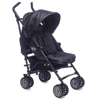 Easywalker Mini Katlanabilir Tek Elle Kapanan 360 Derece Dönen Tam Yatar Kabin Tipi Puset Bebek Arabası Siyah