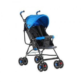Babyhope SC-100 Katlanabilir Tek Elle Kapanan 360 Derece Dönen Tam Yatar Kabin Tipi Puset Bebek Arabası Mavi