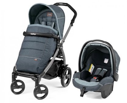 Peg Perego Book 51 Completo Çift Yönlü Katlanabilir Tek Elle Kapanan 360 Derece Dönen Tam Yatar Travel Sistem Bebek Arabası Lacivert