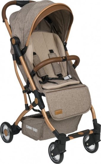 TommyBaby Gold Golf Katlanabilir 360 Derece Dönen Tam Yatar Kabin Tipi Puset Bebek Arabası Antrasit