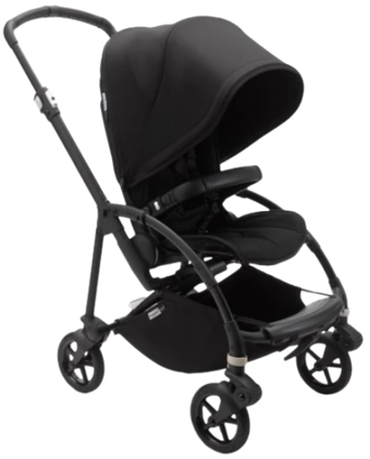 Bugaboo Bee 6 Çift Yönlü Katlanabilir 360 Derece Dönen Tam Yatar Travel Sistem Bebek Arabası Siyah