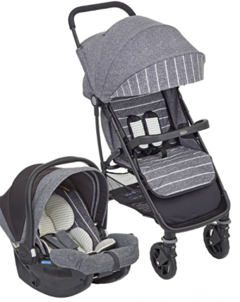 Graco Breaz Lite 2 Katlanabilir 360 Derece Dönen Tam Yatar Kabin Tipi Travel Sistem Bebek Arabası Gri