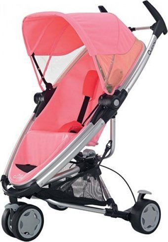 Quinny Zapp Xtra Çift Yönlü Katlanabilir 360 Derece Dönen Tam Yatar Puset Bebek Arabası Pembe