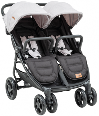 Baby2Go 2325 California Katlanabilir Tek Elle Kapanan 360 Derece Dönen Tam Yatar Puset Bebek Arabası Gri