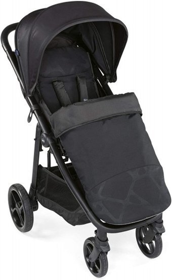 Chicco Multiride Katlanabilir Tek Elle Kapanan 360 Derece Dönen Tam Yatar Puset Bebek Arabası Siyah