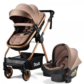 Duux 2127 Apex Çift Yönlü Katlanabilir 360 Derece Dönen Tam Yatar Kabin Tipi Travel Sistem Bebek Arabası Antrasit