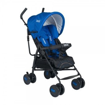 TommyBaby TM-702 Katlanabilir 360 Derece Dönen Tam Yatar Kabin Tipi Baston Bebek Arabası Mavi