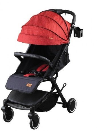 Babyhope BH-3150 Royal Cabin Katlanabilir 360 Derece Dönen Tam Yatar Kabin Tipi Puset Bebek Arabası Kırmızı