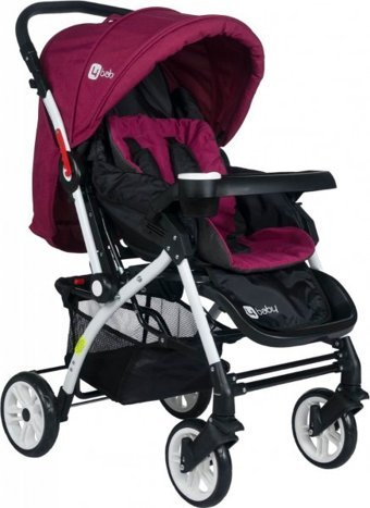 TommyBaby AL-1 Eagle Çift Yönlü Katlanabilir 360 Derece Dönen Tam Yatar Kabin Tipi Puset Bebek Arabası Mürdüm