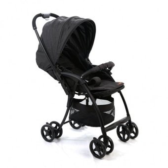 Babyhope BH-3100 Çift Yönlü Katlanabilir Tek Elle Kapanan 360 Derece Dönen Tam Yatar Kabin Tipi Puset Bebek Arabası Siyah
