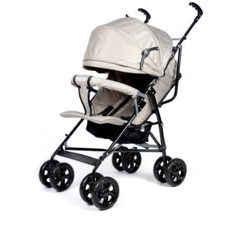 Tois Baby Atlas Pro Katlanabilir Tek Elle Kapanan 360 Derece Dönen Kabin Tipi Baston Bebek Arabası Bej
