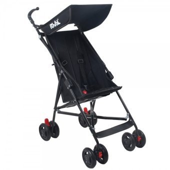 Rival RV 105 Katlanabilir 360 Derece Dönen Kabin Tipi Baston Bebek Arabası Siyah