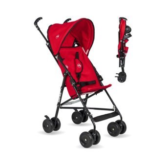 Maxi Taxi Lite Katlanabilir 360 Derece Dönen Kabin Tipi Baston Bebek Arabası Kırmızı
