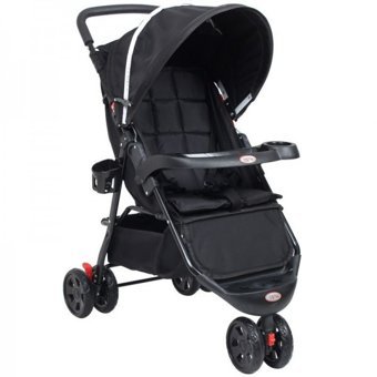 Rival RV 103 Comfy Katlanabilir 360 Derece Dönen Tam Yatar Kabin Tipi Puset Bebek Arabası Siyah