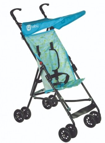 4 Baby Eko AB-221 Katlanabilir Tek Elle Kapanan 360 Derece Dönen Kabin Tipi Baston Bebek Arabası Mavi