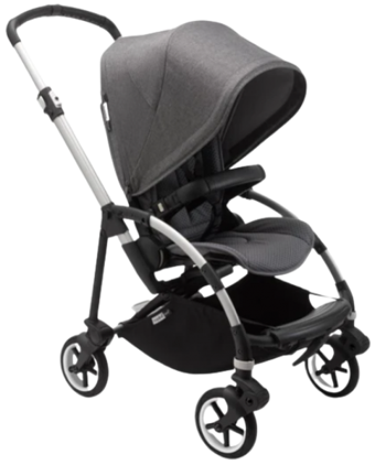 Bugaboo Bee 6 Çift Yönlü Katlanabilir 360 Derece Dönen Tam Yatar Travel Sistem Bebek Arabası Gri