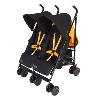 Maclaren Mac T-01 Katlanabilir Tek Elle Kapanan 360 Derece Dönen Tam Yatar Kabin Tipi Baston Bebek Arabası Kırmızı