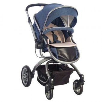 Pierre Cardin PC-405P Twist Plus Çift Yönlü Katlanabilir Tek Elle Kapanan 360 Derece Dönen Tam Yatar Travel Sistem Bebek Arabası Lacivert