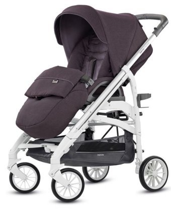 Inglesina Trilogy Çift Yönlü Katlanabilir Tek Elle Kapanan 360 Derece Dönen Tam Yatar Puset Bebek Arabası Gri