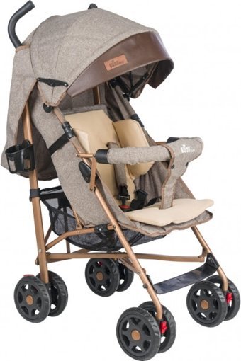 Esse Baby Katlanabilir 360 Derece Dönen Tam Yatar Kabin Tipi Baston Bebek Arabası Kahverengi