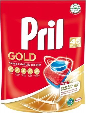 Pril Gold Tablet Bulaşık Makinesi Deterjanı 45 Adet