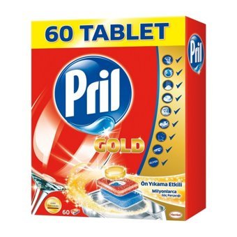 Pril Gold Tablet Bulaşık Makinesi Deterjanı 60 Adet