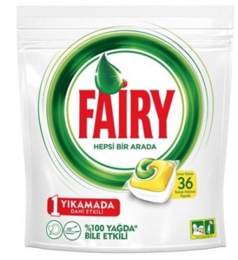 Fairy Hepsi Bir Arada Tablet Bulaşık Makinesi Deterjanı 36 Adet