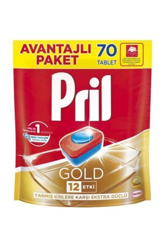 Pril Gold Tablet Bulaşık Makinesi Deterjanı 70 Adet