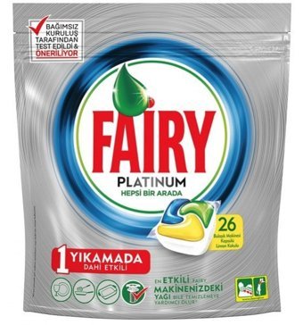Fairy Platinum Hepsi Bir Arada Tablet Bulaşık Makinesi Deterjanı 26 Adet