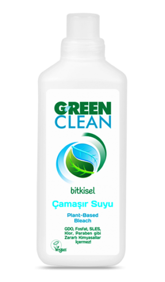 U Green Clean Kokusuz Beyazlar ve Renkliler İçin Vegan Sıvı Çamaşır Suyu 1 lt