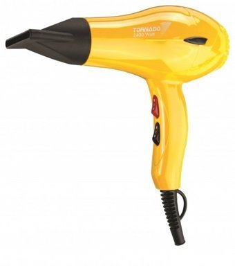 Bionse F5 Tornado 2400 W Mini Standart Saç Kurutma Makinesi Sarı