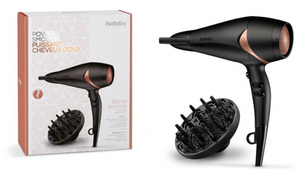BaByliss Bronz Shimmer D566E Vigolu İyonlu 2200 W Standart Saç Kurutma Makinesi