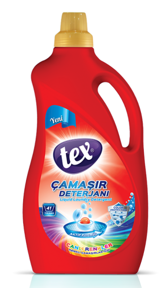 Tex Canlı Renkler 41 Yıkama Renkliler İçin Sıvı Deterjan 2.5 lt