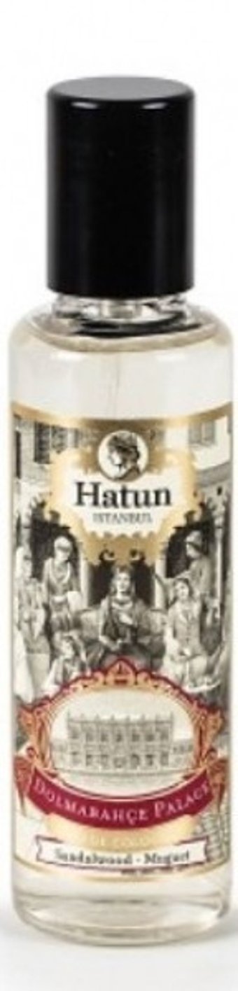 Hatun İstanbul Dolmabahçe Sarayı Müge Çiçeği Sandal Ağacı Cam Şişe Kolonya 75 ml