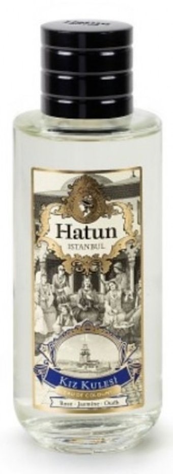 Hatun İstanbul Kız Kulesi Gül Yasemin Çiçeği Cam Şişe Kolonya 200 ml