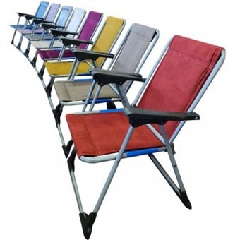 Royal 3315 Katlanır Kolçaklı 120 kg Yetişkin Tekli Kamp Sandalyesi Sarı