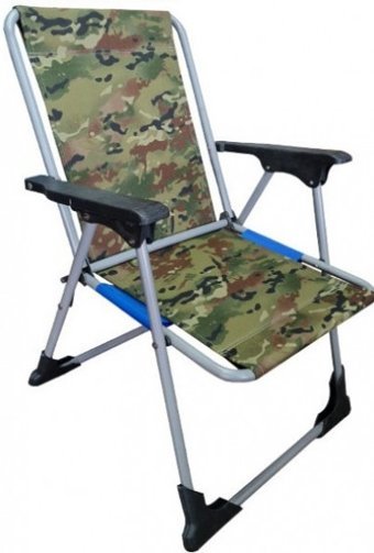 Royal 3315 Katlanır Kolçaklı 120 kg Yetişkin Tekli Kamp Sandalyesi Yeşil
