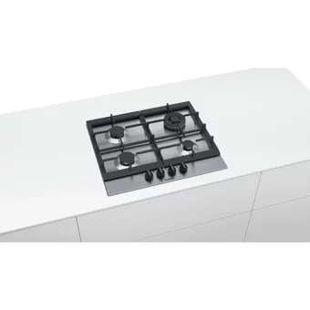 Siemens EC6A5HB90 4 Gözlü Paslanmaz Çelik Wok Gözlü Doğalgazlı Ankastre Inox Ocak