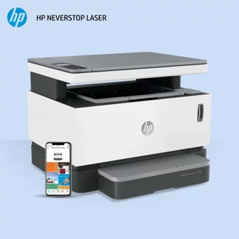 HP Neverstop Laser MFP 1200W (4RY26A) Siyah-Beyaz Wifi Fotokopi Tarayıcı Mono Çok Fonksiyonlu Tonersiz Lazer Yazıcı